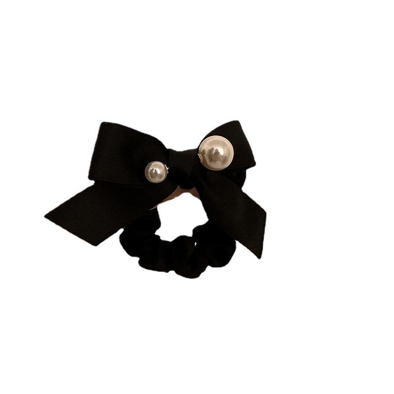 Bow Pearl Headband, High-end Hair Band and Rubber Band Women's Headwear