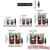 2D Flat Printing  JIT 2pcs   Curtains (Without Rod) FestiveGnomes Modern Curtains Digital Printed Machine Washable Fabric Curtains