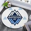 Круглый ковер с принтом Vancouver Whitecaps FC, Нескользящий моющийся круглый ковер для гостиной, спальни, игровой комнаты, Декор для спортивных фанатов, Праздничный подарок на день рождения