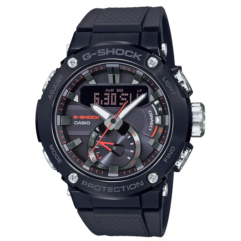 

[Casio] watch G-Shock G-STEEL solar Carbon core guard structure GST-B200B-1AJF men s black