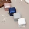 1Pcs Fashion Ring Jewelry Box 5.8x5.8x4.5cm Rose Gold/navy Blue/green /white Pu Crown Buckle Wedding Gift Jewelry Box