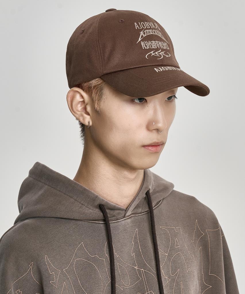 AJOBYAJO [Pba] Total Logo Cap [Brown]