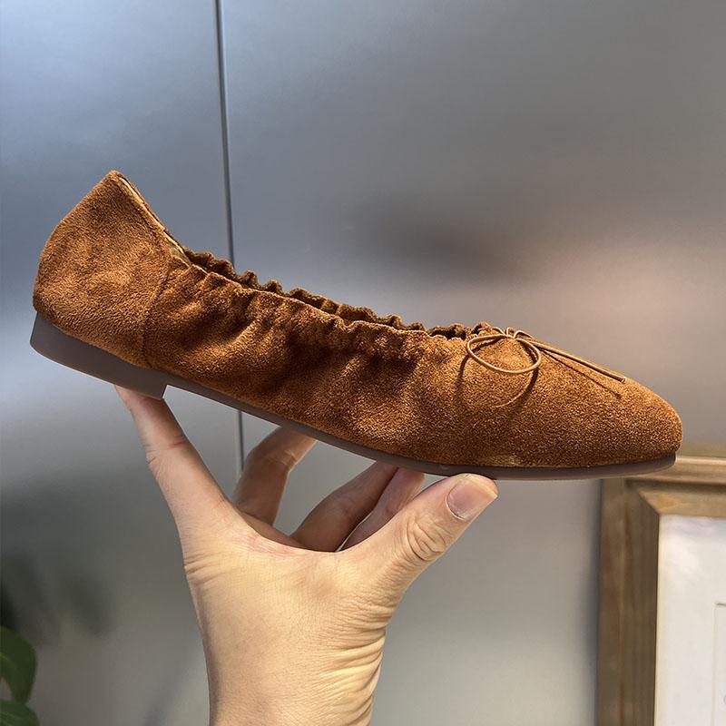 Fashion Fashion Round Toe Footwear Shallow Women Ballet Flats Shoes Female Butterfly-Knot Ladies Flats Slip On Shoes 2025 New