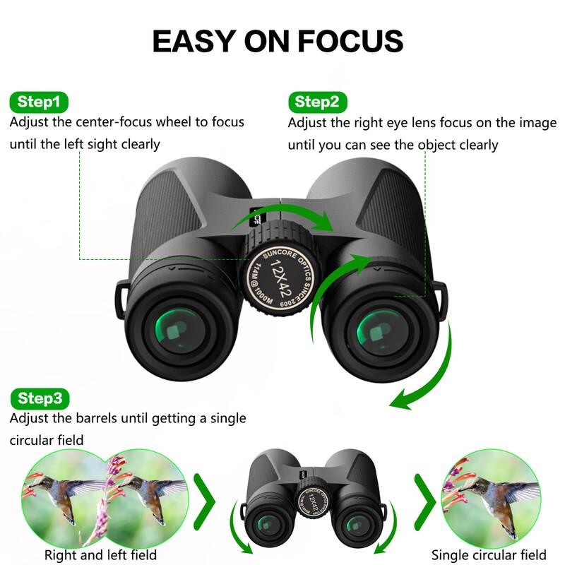Shunguange 12x42 High-Definition Binoculars