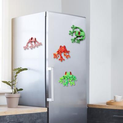 Drukowana w 3D Magnetyczna Zabawka Żaba Ruchome Stawy Żaba Magnes na Lodówkę Artykułowany Model Żaby Figurka Dekoracja Ornament
