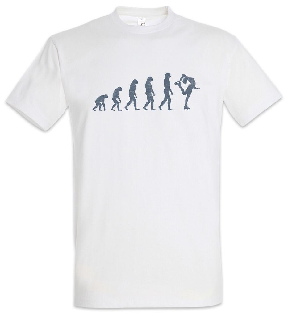 Figure Skating Evolution T-Shirt Mens Womens Tees Top Fun Skater Trainer Coach Sports Sports Training