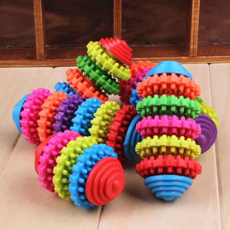 Pet Dog Puppy Cat Dental Teething Healthy Teeth Gums Chew Toy Rubber Bite Resistant Toy