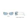 Miu Miu Frameless Design Metal Irregular Shape Sunglasses Women sunglasses Gold MUA51S
