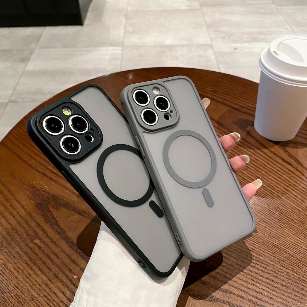 For iPhone 14 Pro Max Case Compatible with MagSafe TPU + PC Skin Touch Matte Phone Cover