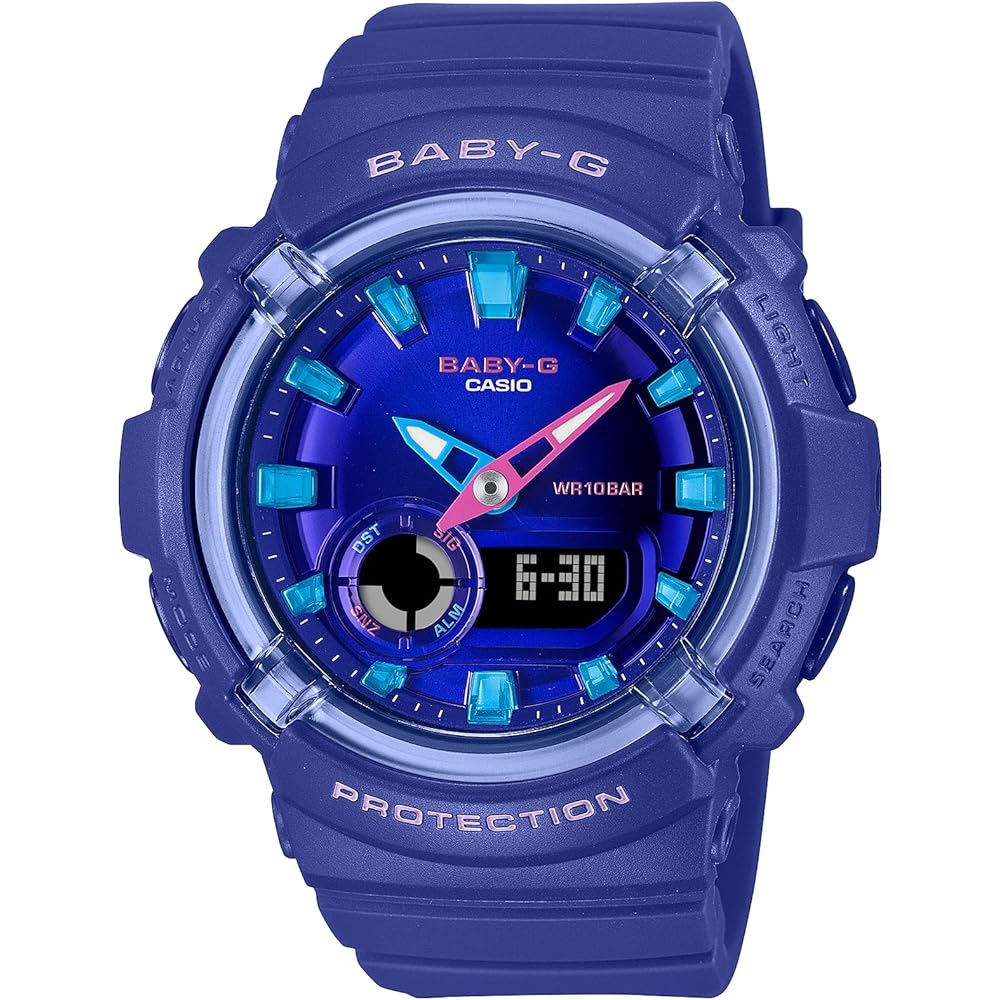 Casio Baby-G BGA-280DN-2A Women s Watch Overseas Model Analog Quartz Blue Resin Band