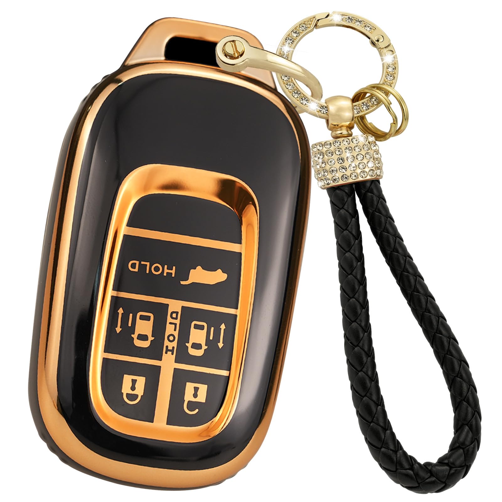 

[KUNIO] Honda 5 Button Key Case Key Holder Silicone Compatible with Honda Odyssey Odyssey чорний