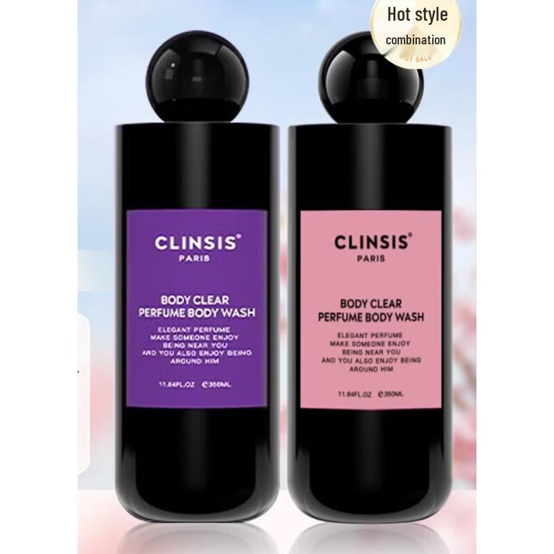 CLINSIS Scented Shower Gel Duo Set (Paris Girl + Amber Oud) 700ml