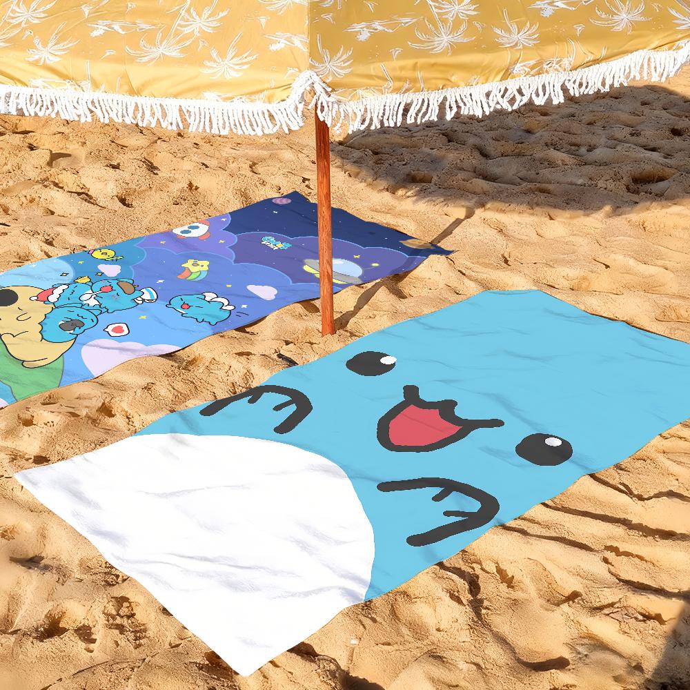 Blau Cartoon Süß B-Bugcat Capoo Cartoon Handtuch Schnelltrocknend Weich Yoga Schwimmen Fitness Bergsteigen Große Strandtücher