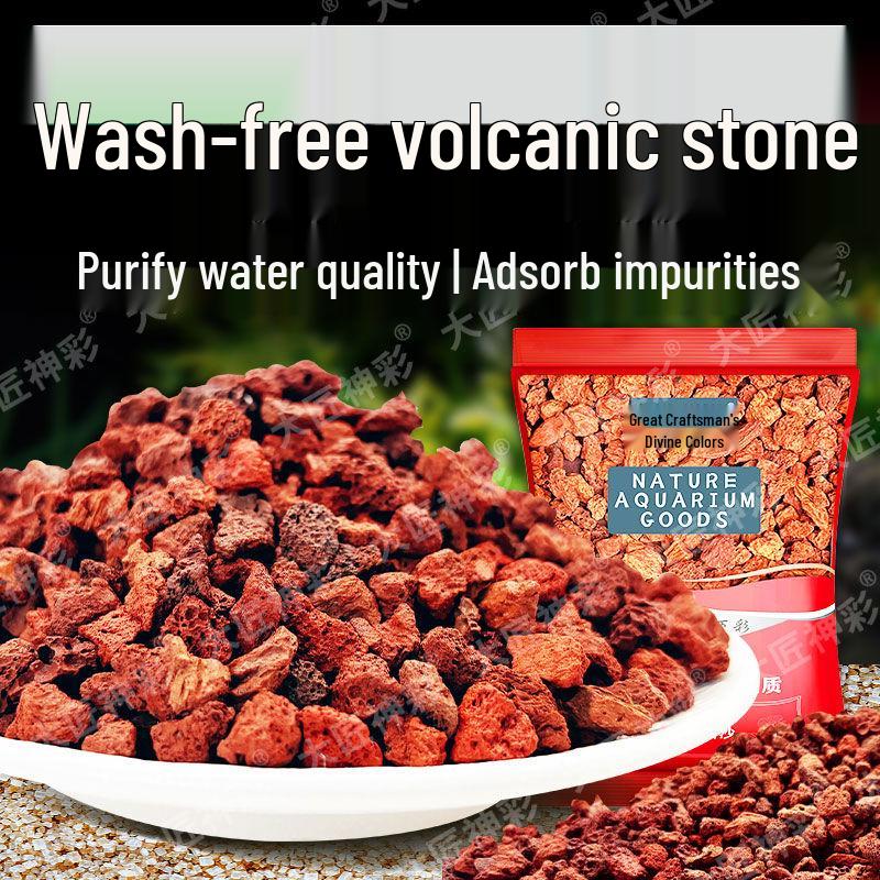 Volcanic Rock Aquarium Gravel: Natural Stones for Turtles and Fish Tanks, No Washing Needed.