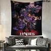 Game Characters of Hades Wall Hanging Printed Fabric Blanket Decorative Tapestries for Bedroom Living Room Home Decor