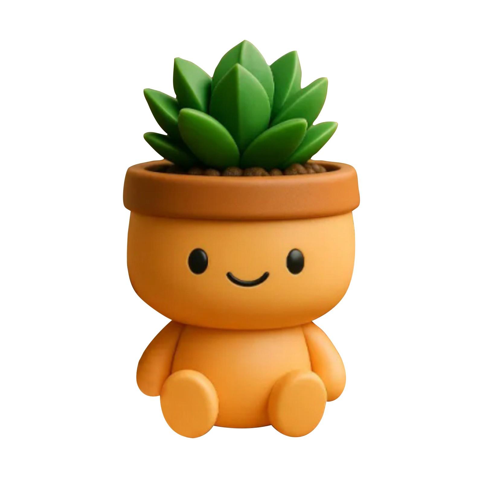 

Посадка кактусов, Милый кашпо размером с человека, Милое украшение для дома, Подарок для него One Size