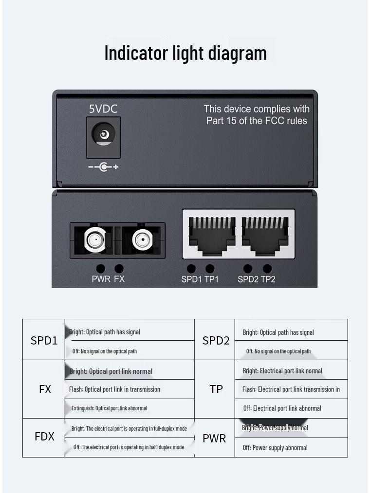 HAILE 100M Single-Mode Fiber Optic Transceiver Dual-Fiber 40km HC-810-2