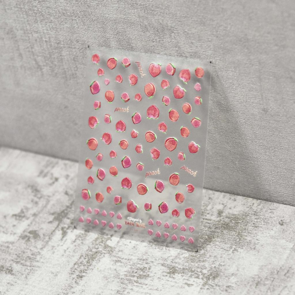 Fruit Party Nail Art Sticker Pineapple Pitaya Kiwi Fruit Apple Watermelon Strawberry Orange Pomegranate Peach Fig Manicure Decal