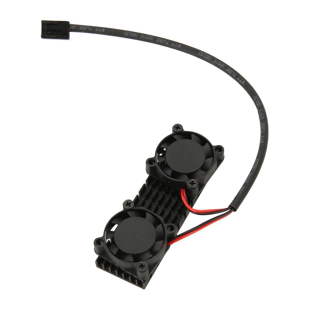 M.2 2280 SSD Heatsink 3pin Power Aluminium Alloy ABS 2 Cooling Fans M.2 2280 SSD Cooler for Desktop Computer