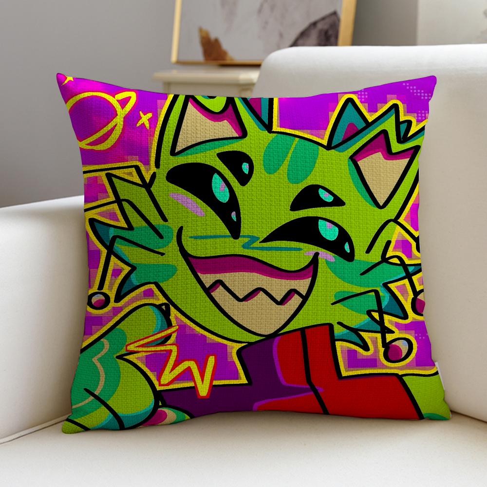 Weird RRegretevatorgnarpyS Cushion Cover Breathable and skinfriendly linen pillowcase square removable and washable cushion