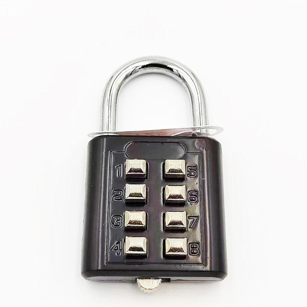 8 Digits Combination Padlock Zinc Zinc Alloy Drawer Cabinet Padlock Number Lock  for Zipper Bag