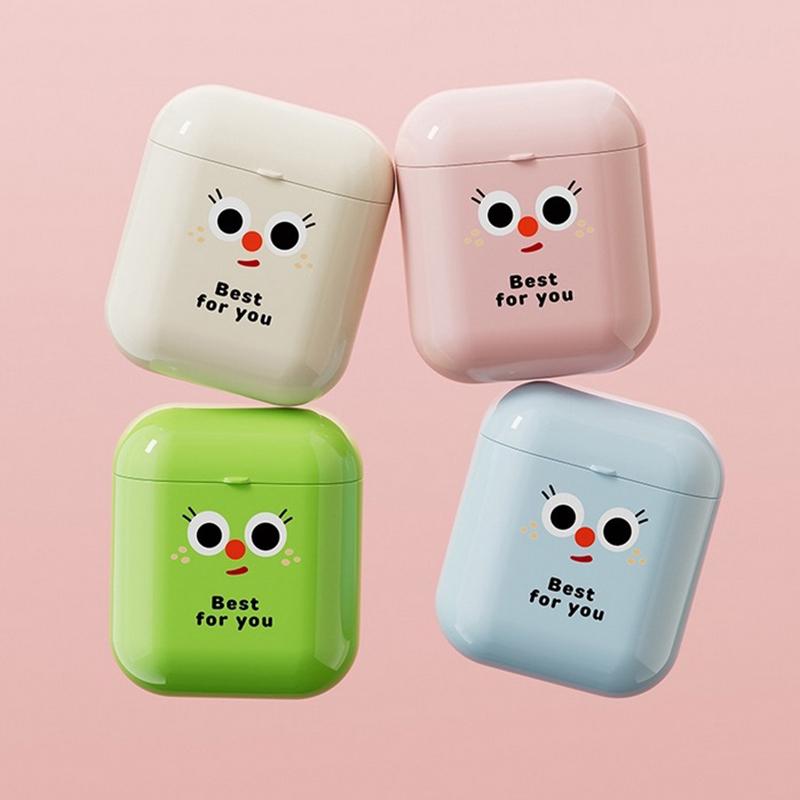 1Pcs Plastic Dopamine Storage Box Cute Small Data Cable Organizer Lightweight Sealed Lipstick Storage Box Students