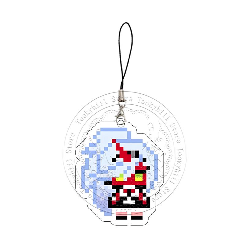 

Pixel Panty Stocking with Garterbelt Phone Straps Key Charms Cosplay Props Bag Accessories Scanty Cartoon Pendant Festival Gift 3cm