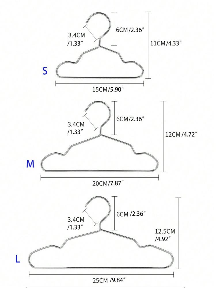 

5pc Pet Silver Small Clothes Hanger Five Pack Suitable for Dog and Cat Clothes Storage and Drying 5pcs S серебряный