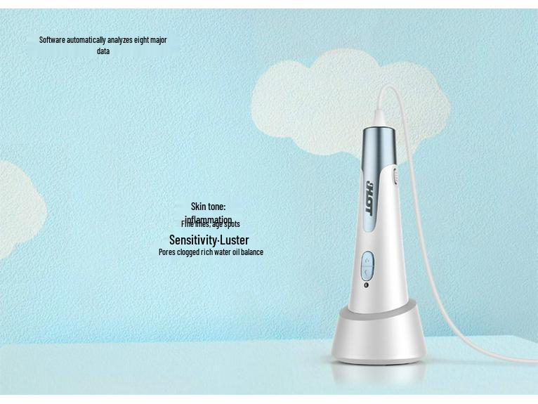JHOT Wireless WiFi Magic Mirror Skin Analyzer: Three-Spectrum Epidermis, Dermis, UV Tester