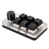 Customized Knob Macro Keyboard, Plug and Play, Red Switch for Improved Work Efficiency, Supports Multiple Operating Systems (6 Keys and 1 Knob)