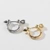 Stylish Letter Designs U Shaped Hoop Earrings in Various Color Portable Jewelry Accessory for Trendy Men and Women