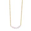 European Style Crystal Pearl Necklace - Simple, Stainless Steel Jewelry, Non-Fading, Versatile Design