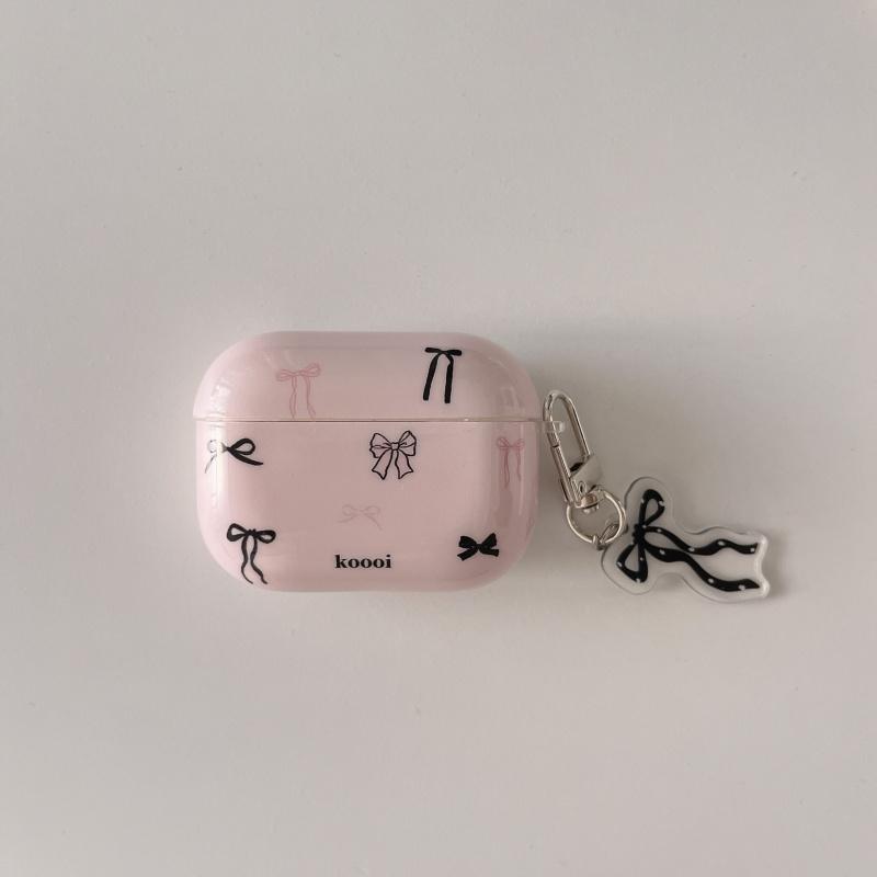 Coque d'écouteurs antichoc IMD Rose Papillon avec Pendentif Pour Airpods 1, 2, 3, 4, Pro, Pro2, Pro3 For Pro and Pro2 gray