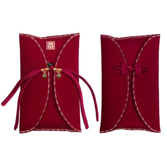 Chinese Red Envelopes for Wedding Large Traditional Red Pocket Lucky Money Hong Bao for Newlyweds Bride Groom