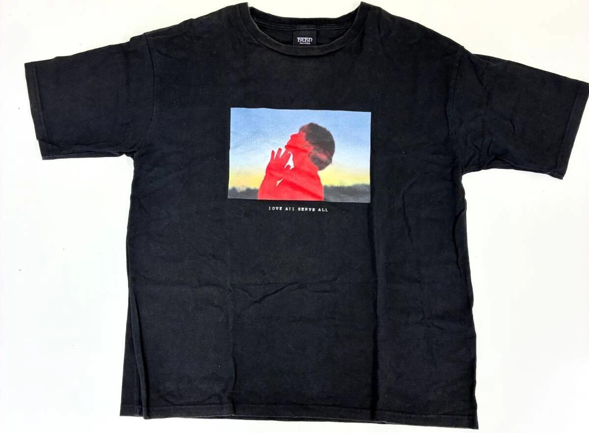 Fujii Kaze LOVE ALL SERVE ALL LASA Photo T-Shirt Black L Size Official Goods S