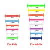 Silicone World Silicone Elastic Shoelaces Unisex Athletic No Tie Shoe Lace All Sneakers Fit Quick Shoe Lace For Adults Kids