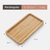 Japanese Style Bamboo Tea Tray Rectangular and Round Serving Trays Kitchen Platter Food Plate for Snacks Dessert and Breakfast