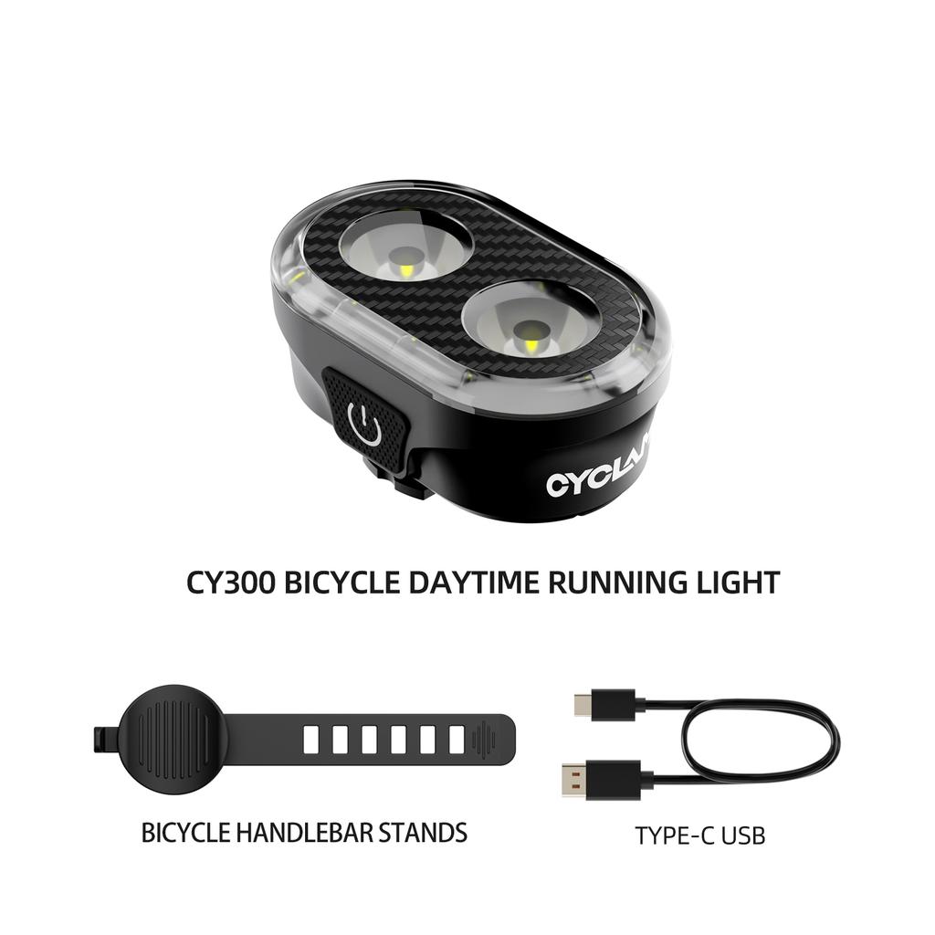 CYCLAMI Smart Bicycle Front Light Bike Headlight Waterproof Type-C Charging MTB Road Cycling Lamp Bike Accessories