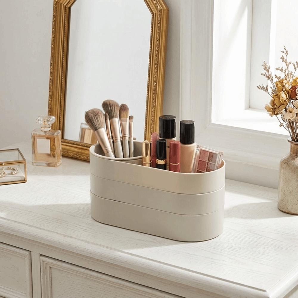 Minimalist Makeup Brush Storage Bucket Large Capacity Jewelry Storage Box Student Desktop