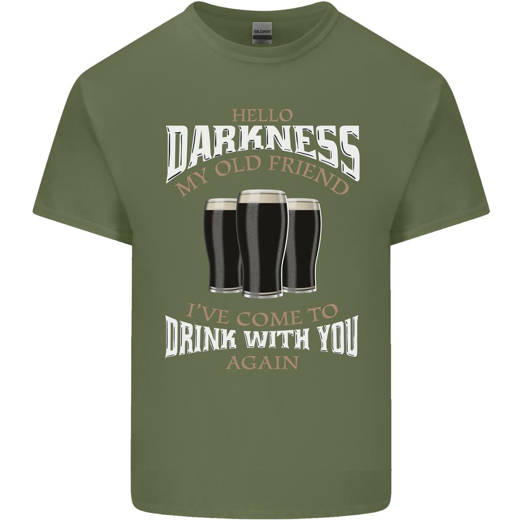 Hello Darkness My Old Friend Funny Guiness Unisexs Light Cotton TShirt