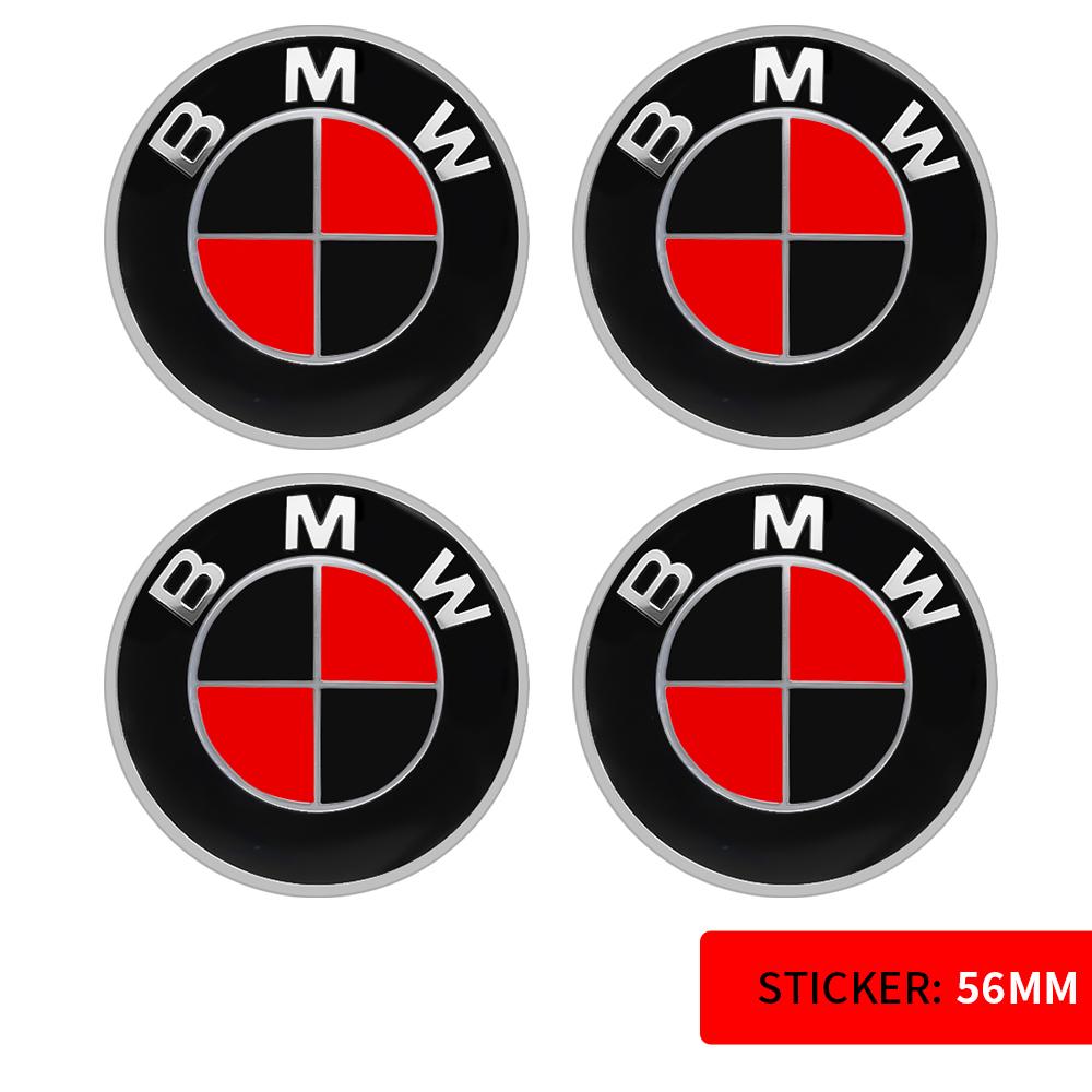56/60/65mm Car Badge Wheel Center Cover Decal Hub Cap Decor Sticker Auto Modification Accessories For BMW M E36 E46 E60 E90 E39