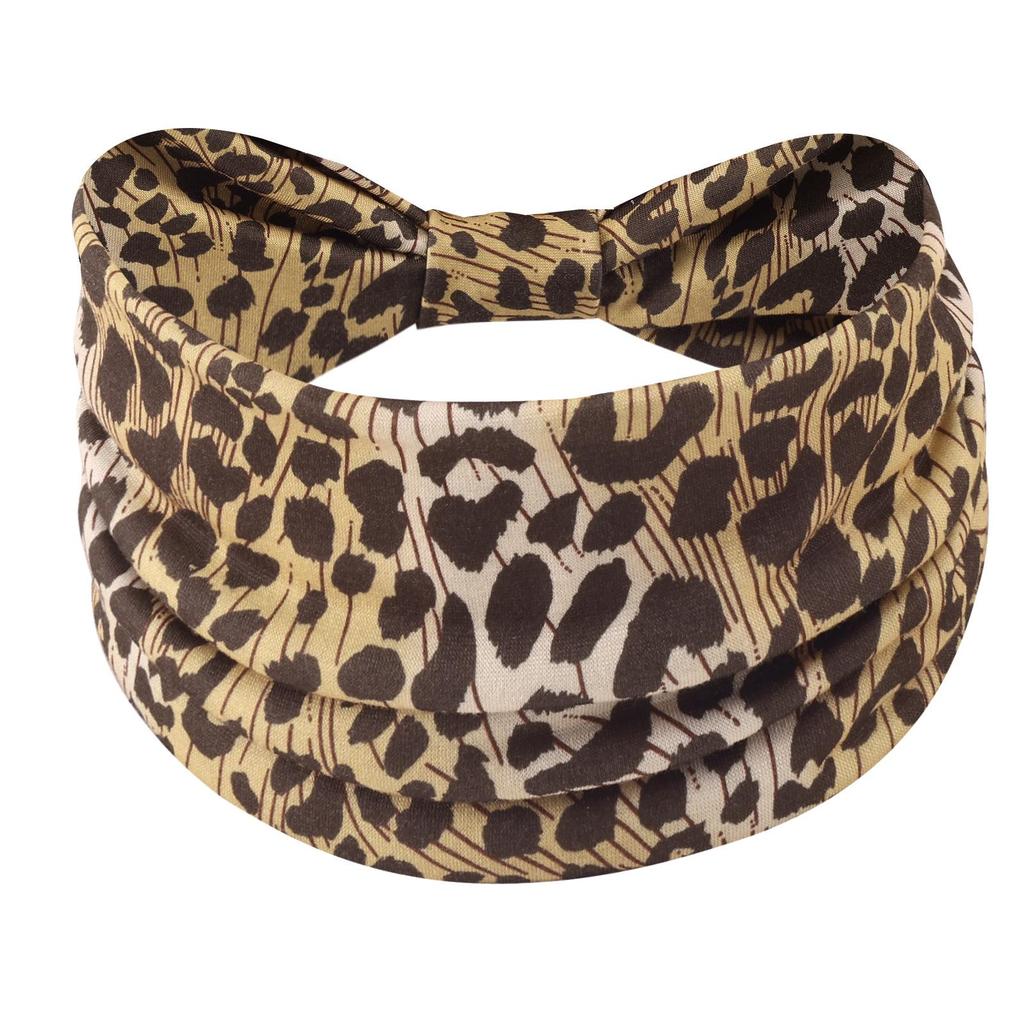 Cross-Border Women's Cotton Yoga Headband - Elastic, Sweat-Absorbing, Fashionable