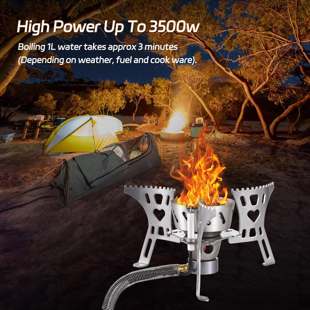 Camping Stove Portable Gas Stove for Outdoor Hiking Lightweight and Foldable