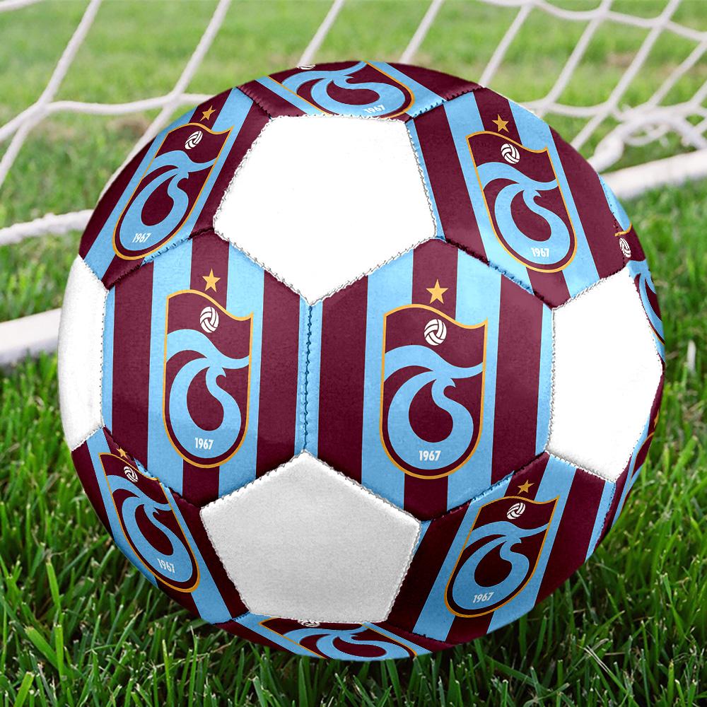 1 Stück Trabzonspor Größe 5 Fußball PrahaHallenfußball Bunt Alle Altersgruppen Maschinengenäht PVC Wettkampfbereit Langlebig Hoher Rückprall