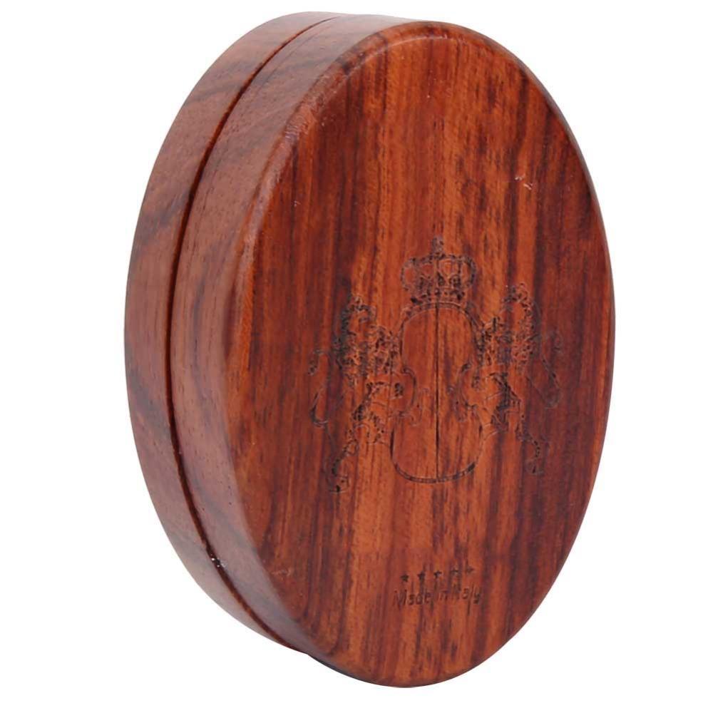Wood Color String Instrument Rosin Oval Shape Wood Case Rosin  For String Instruments