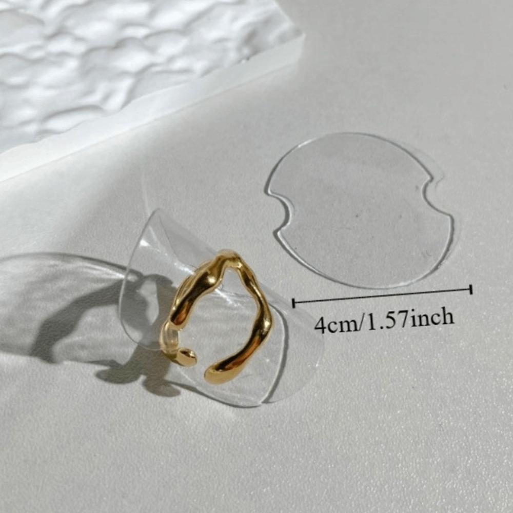 10pcs Lightweight Round Sheet Rings Holder Plastic Rings Organizer Rings Display Stand Boutiqu