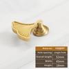 Single-Hole Leaf-shaped Brass Pulls Cupboard Wardrobe TV Cabinet Entryway Cabinet Nightstand Handle Furniture Hardware