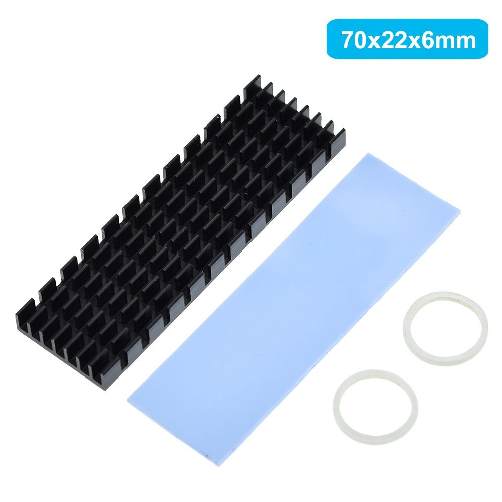 1/3/5PCS 3MM 6MM Heatsink Heat Dissipation Radiator M.2 Cooling Heat Sink Heat Thermal Pads for M.2 NGFF 2280 PCI-E NVME SSD
