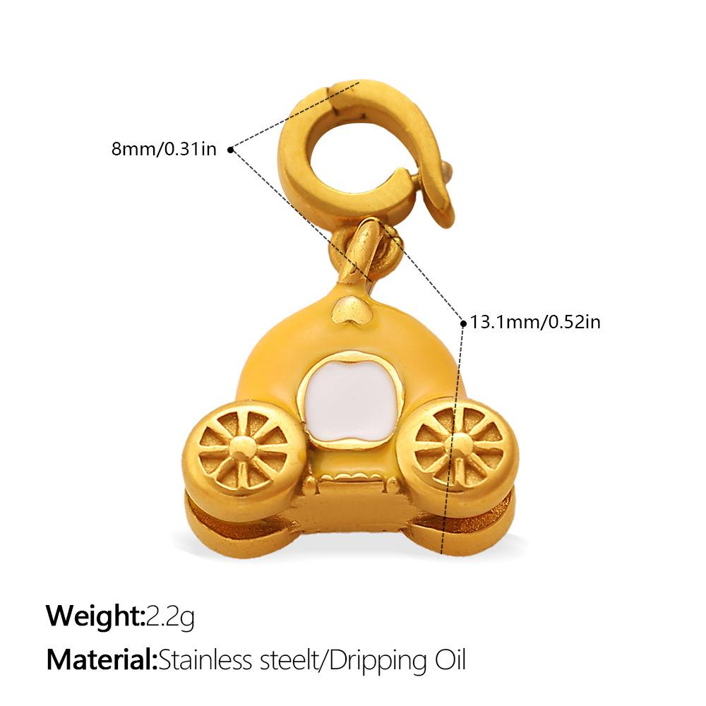 Fashion summer seaside wind DIY castle mushroom multi-element bikini buckle pendant cute enamel accessories