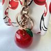 1pc Fashion Fruit Keychain Cute Red Apple Pendant Keyring For Backpack Decoration Exquisite Accessories Gifts